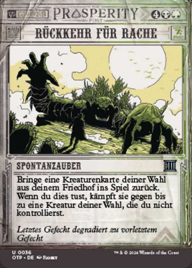 Rückkehr für Rache kaufen - Breaking News bei TcG Love