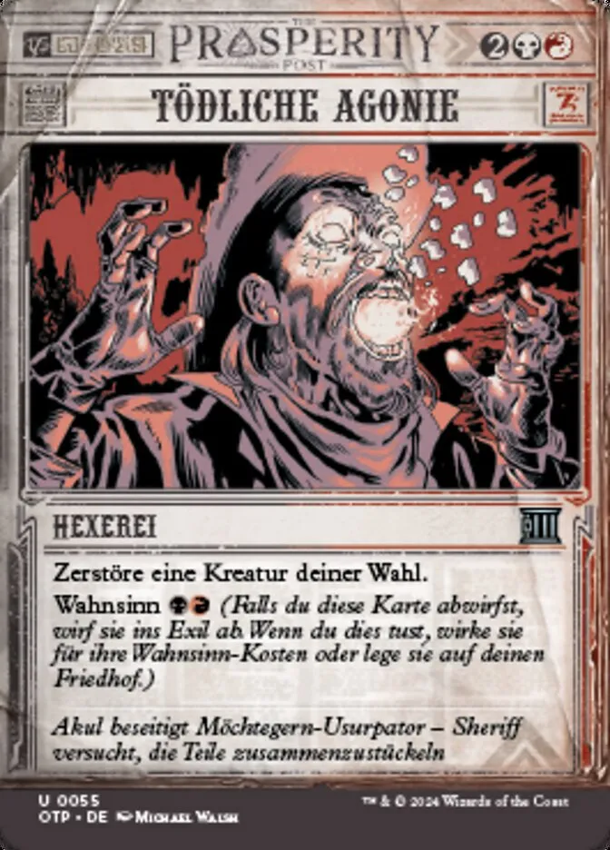 Tödliche Agonie kaufen - Breaking News bei TcG Love