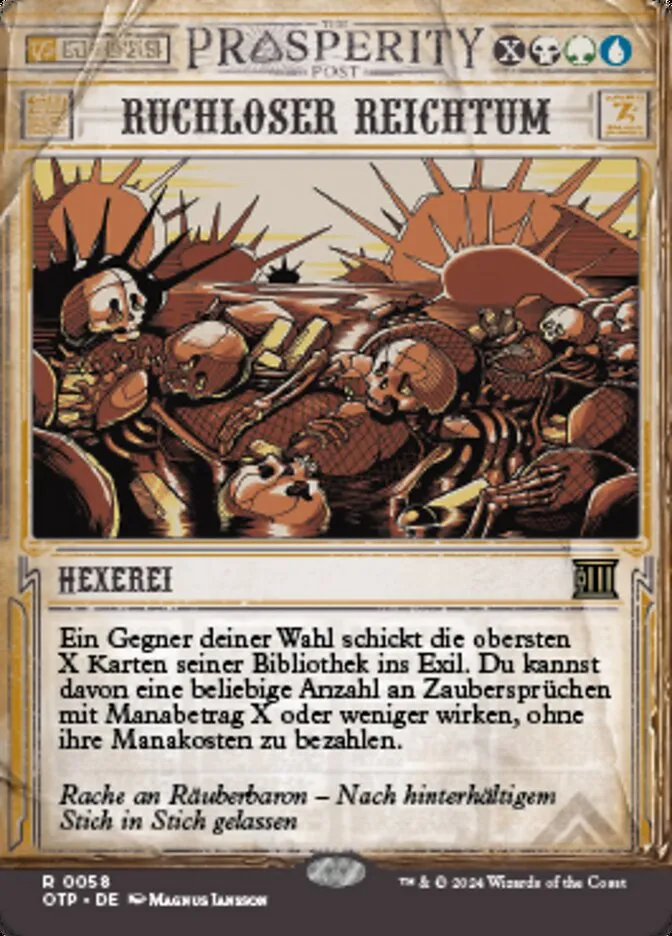 Ruchloser Reichtum kaufen - Breaking News bei TcG Love