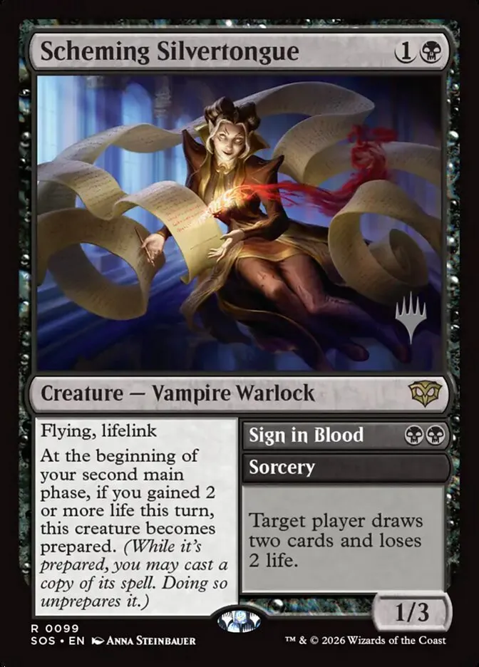 Scheming Silvertongue // Sign in Blood kaufen - Secrets of Strixhaven Promos bei TcG Love
