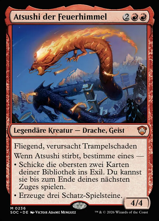 Atsushi der Feuerhimmel kaufen - Secrets of Strixhaven Commander bei TcG Love