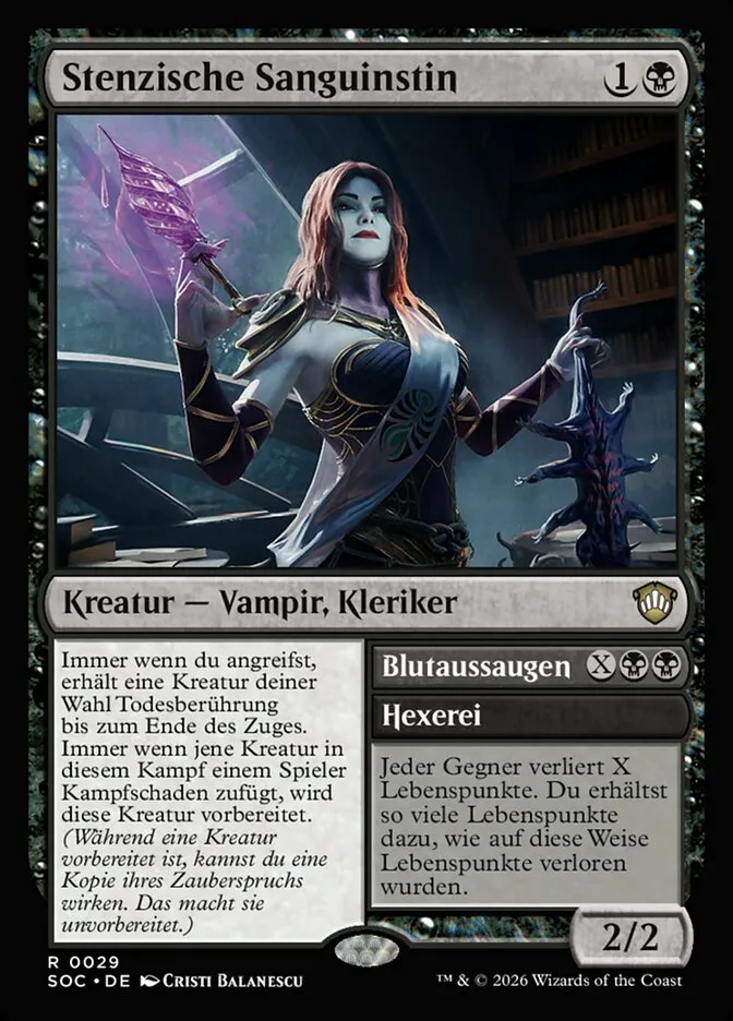 Stensian Sanguinist // Exsanguinate kaufen - Secrets of Strixhaven Commander bei TcG Love