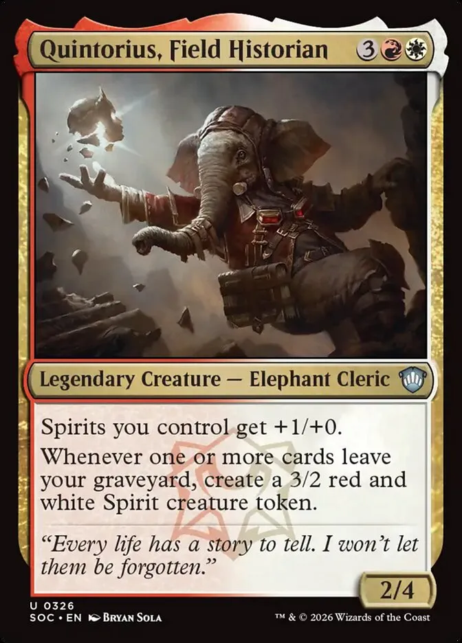 Quintorius, Field Historian kaufen - Secrets of Strixhaven Commander bei TcG Love