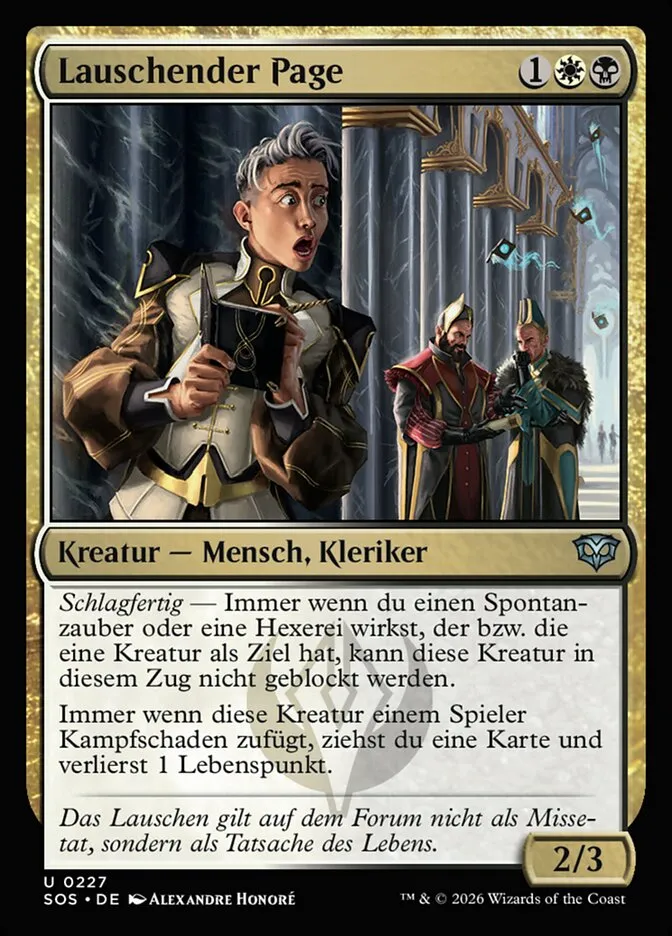 SOS-227-Lauschender-Page-de Lauschender Page kaufen - Secrets of Strixhaven bei TcG Love