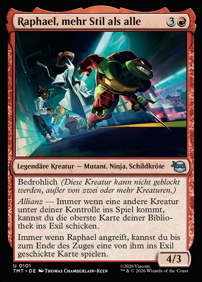 TMT-101-Raphael--mehr-Stil-als-alle-de Raphael, mehr Stil als alle kaufen - Teenage Mutant Ninja Turtles bei TcG Love