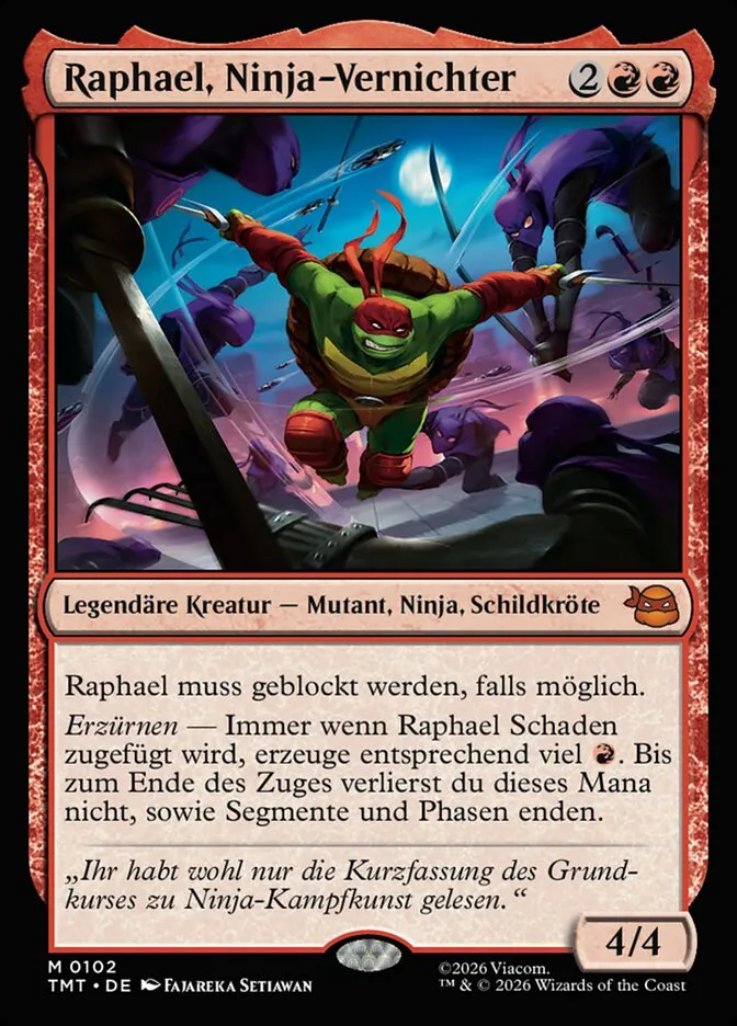TMT-102-Raphael--Ninja-Vernichter-de Raphael, Ninja-Vernichter kaufen - Teenage Mutant Ninja Turtles bei TcG Love