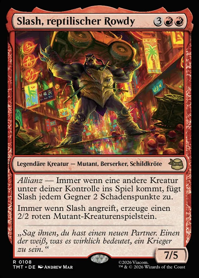 TMT-108-Slash--reptilischer-Rowdy-de Slash, reptilischer Rowdy kaufen - Teenage Mutant Ninja Turtles bei TcG Love