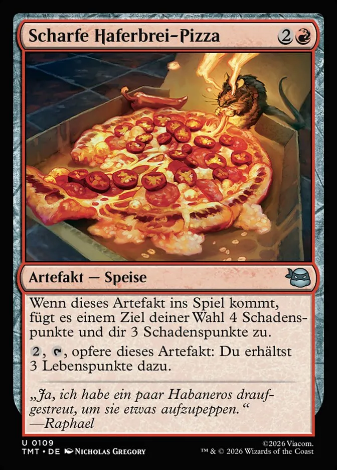 TMT-109-Scharfe-Haferbrei-Pizza-de Scharfe Haferbrei-Pizza kaufen - Teenage Mutant Ninja Turtles bei TcG Love