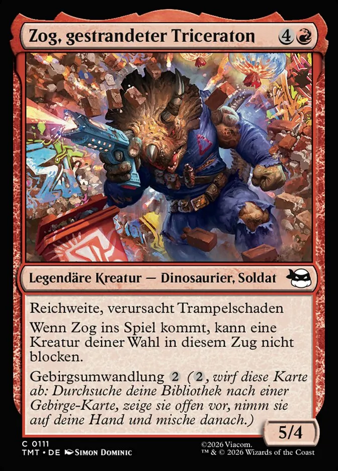 Zog, gestrandeter Triceraton kaufen - Teenage Mutant Ninja Turtles bei TcG Love