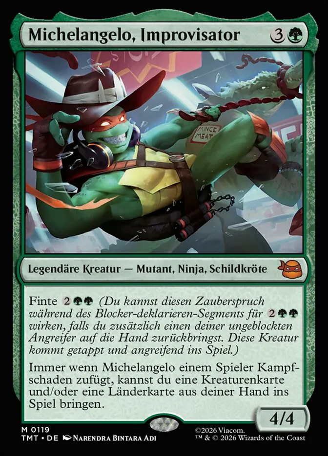 TMT-119-Michelangelo--Improvisator-de Michelangelo, Improvisator kaufen - Teenage Mutant Ninja Turtles bei TcG Love