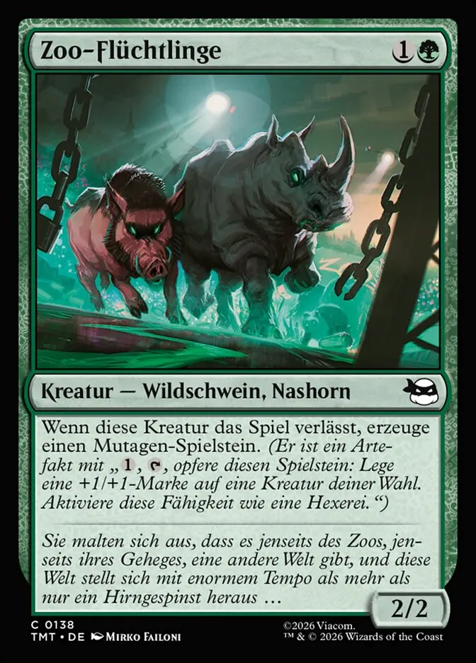 Zoo-Flüchtlinge kaufen - Teenage Mutant Ninja Turtles bei TcG Love