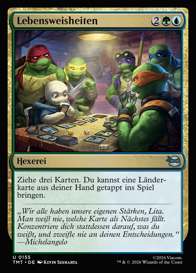 TMT-155-Lebensweisheiten-de Lebensweisheiten kaufen - Teenage Mutant Ninja Turtles bei TcG Love