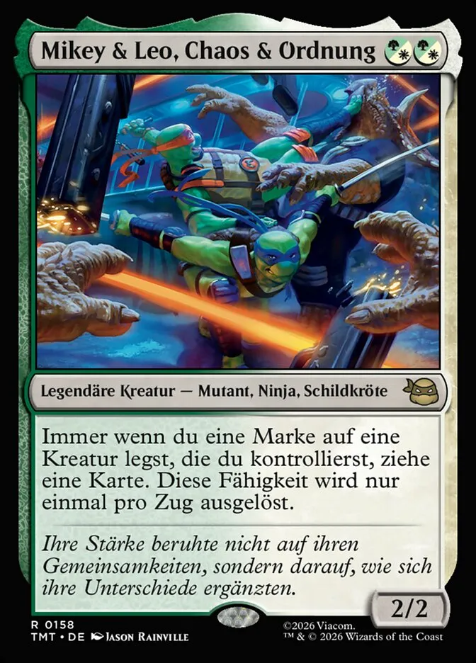 TMT-158-Mikey---Leo--Chaos---Ordnung-de Mikey & Leo, Chaos & Ordnung kaufen - Teenage Mutant Ninja Turtles bei TcG Love