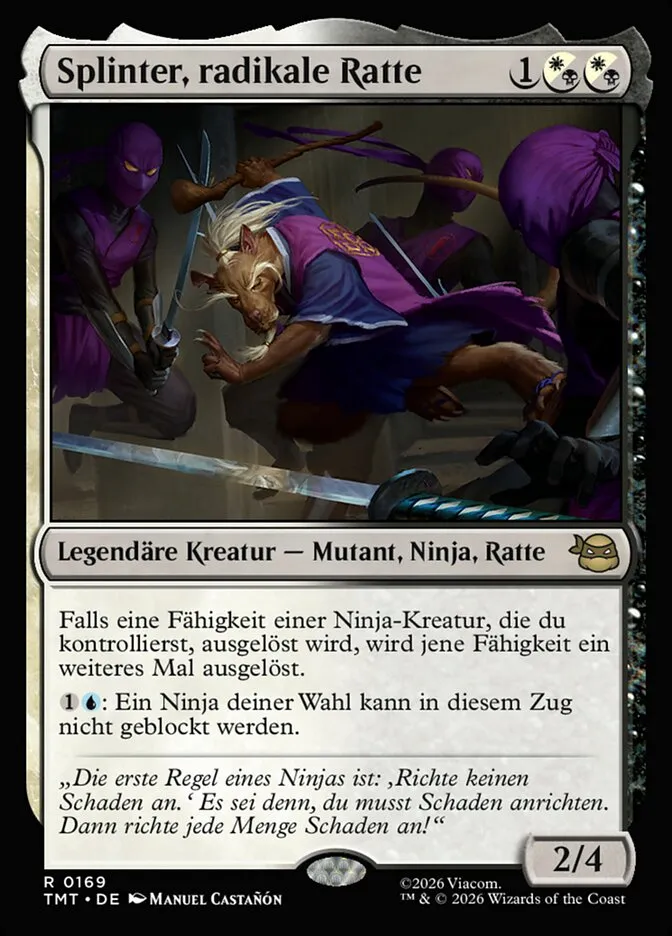 TMT-169-Splinter--radikale-Ratte-de Splinter, radikale Ratte kaufen - Teenage Mutant Ninja Turtles bei TcG Love