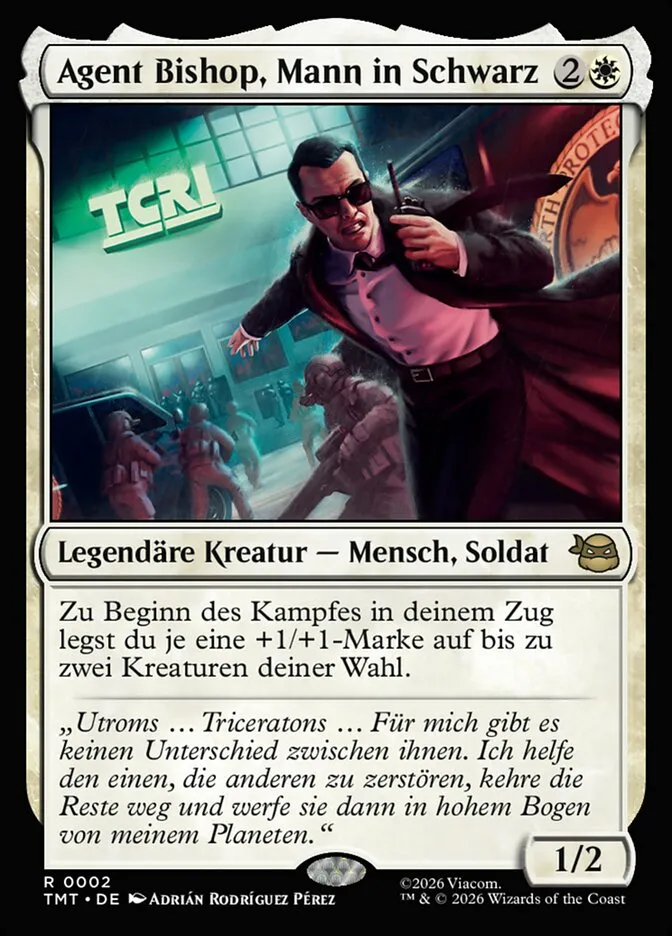 Agent Bishop, Mann in Schwarz kaufen - Teenage Mutant Ninja Turtles bei TcG Love
