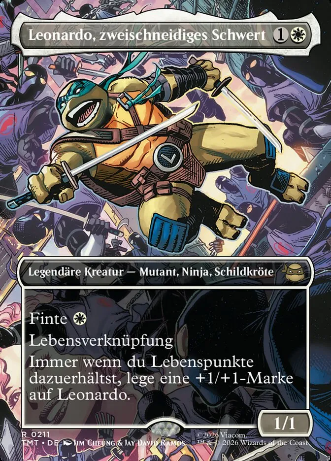 TMT-211-Leonardo--zweischneidiges-Schwert-de Leonardo, zweischneidiges Schwert kaufen - Teenage Mutant Ninja Turtles bei TcG Love