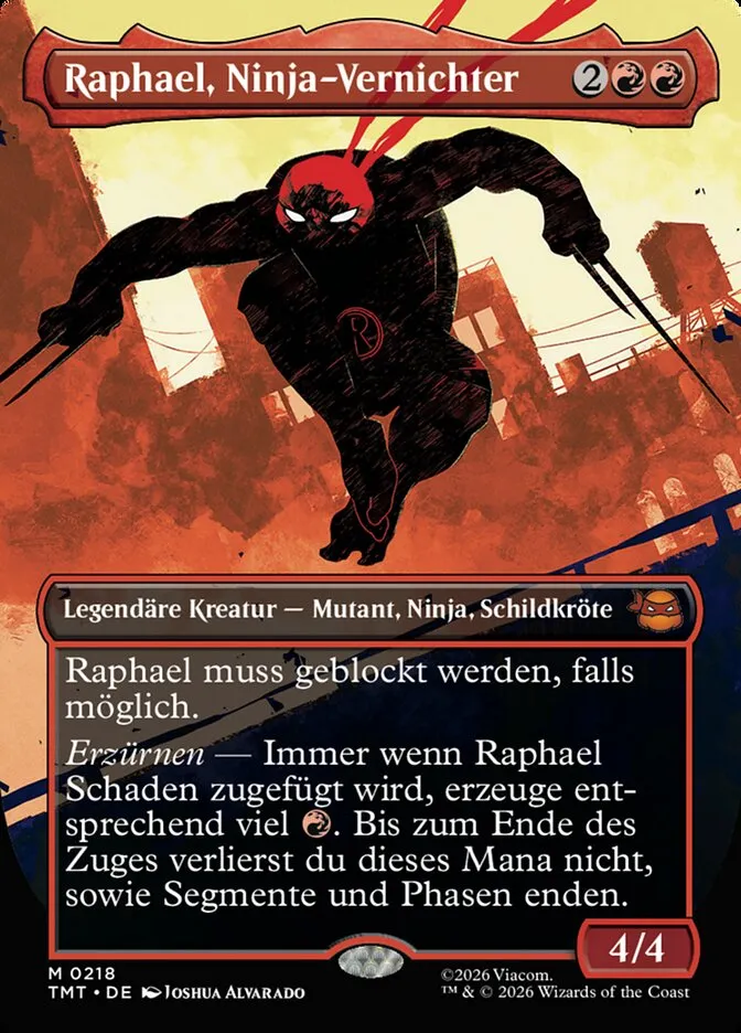 TMT-218-Raphael--Ninja-Vernichter-de Raphael, Ninja-Vernichter kaufen - Teenage Mutant Ninja Turtles bei TcG Love
