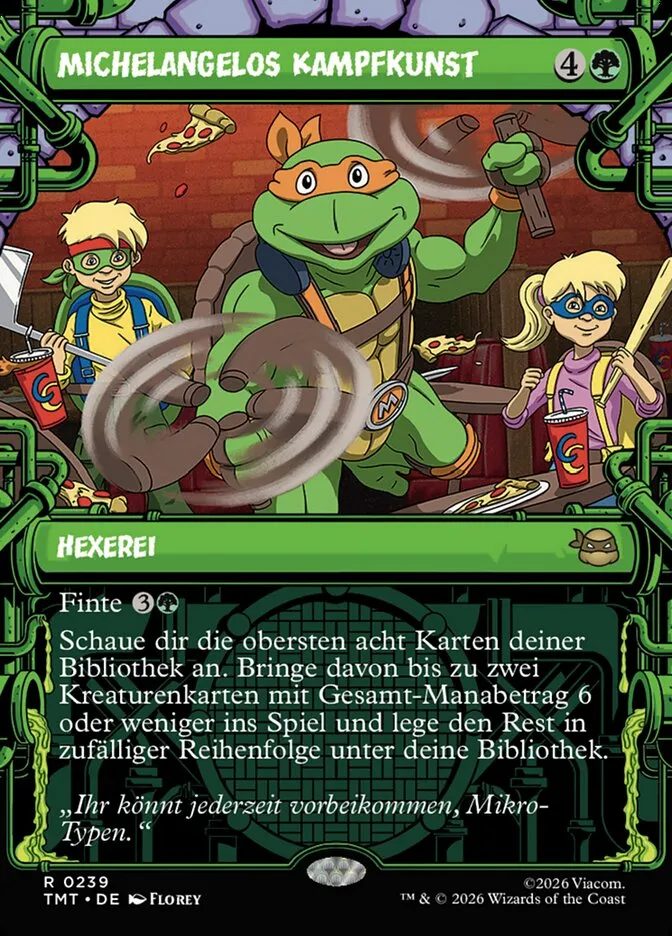 TMT-239-Michelangelos-Kampfkunst-de Michelangelos Kampfkunst kaufen - Teenage Mutant Ninja Turtles bei TcG Love