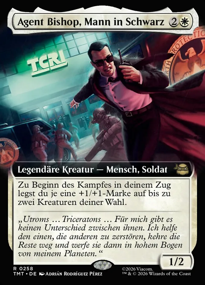 Agent Bishop, Mann in Schwarz kaufen - Teenage Mutant Ninja Turtles bei TcG Love