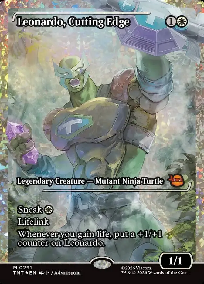 TMT-291-Leonardo--Cutting-Edge Leonardo, Cutting Edge kaufen - Teenage Mutant Ninja Turtles bei TcG Love