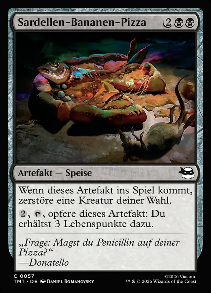 Sardellen-Bananen-Pizza kaufen - Teenage Mutant Ninja Turtles bei TcG Love