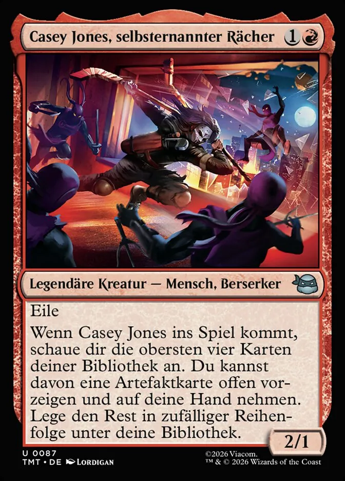 TMT-87-Casey-Jones--selbsternannter-R-cher-de Casey Jones, selbsternannter Rächer kaufen - Teenage Mutant Ninja Turtles bei TcG Love