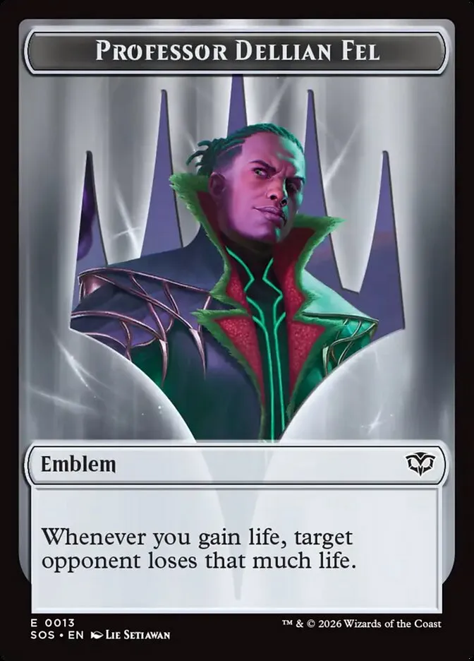Professor Dellian Fel Emblem kaufen - Secrets of Strixhaven Tokens bei TcG Love