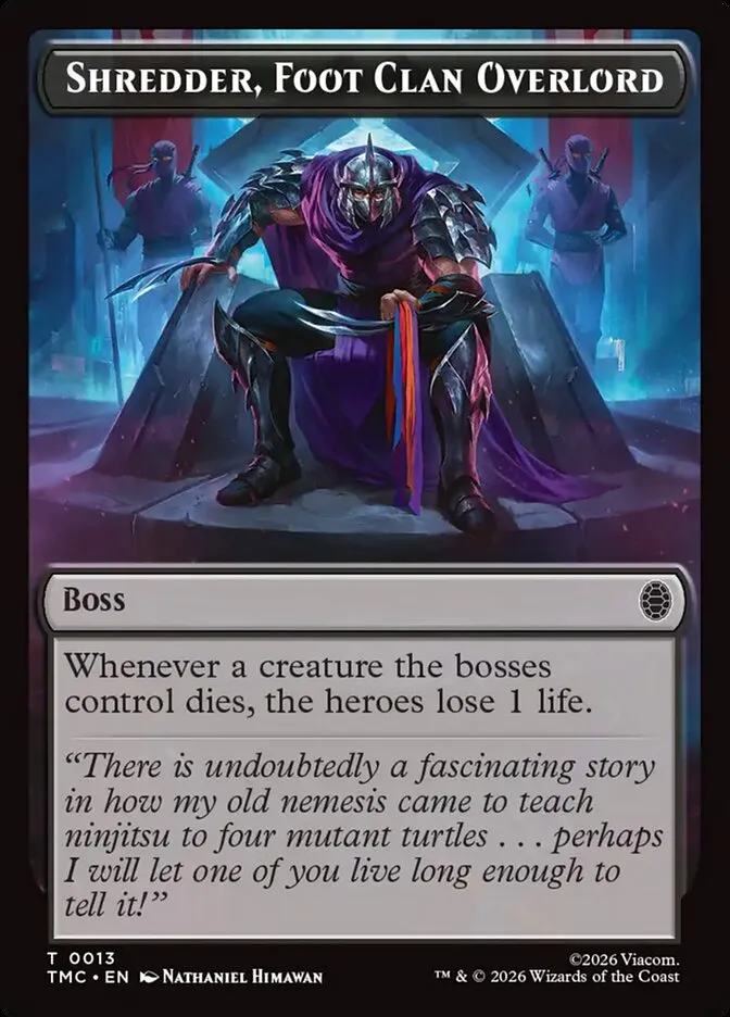 TTMC-13-Shredder--Foot-Clan-Overlord Shredder, Foot Clan Overlord kaufen - Teenage Mutant Ninja Turtles Eternal Tokens bei TcG Love