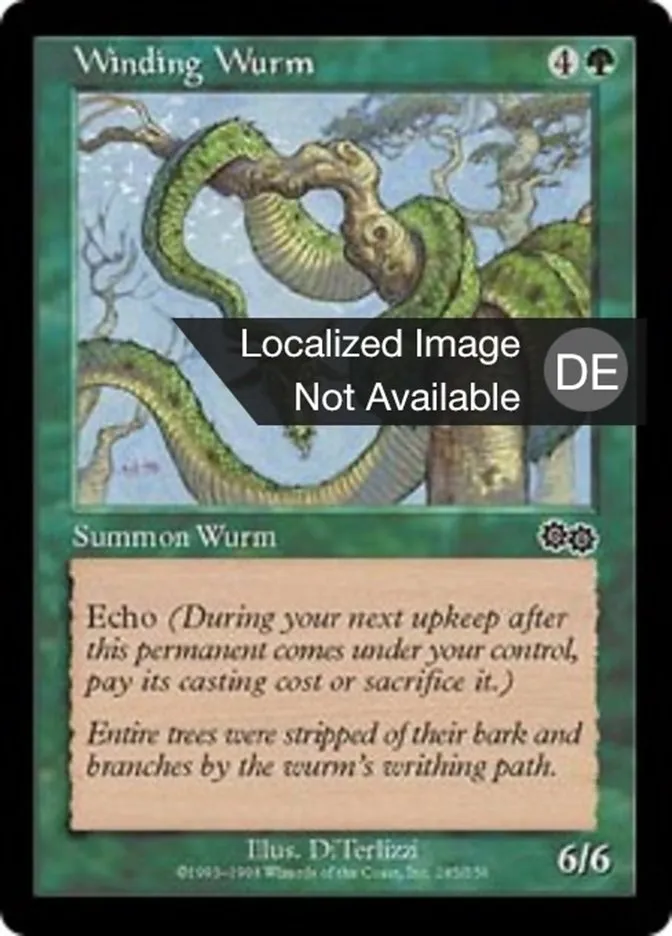 Schlängelnder Wurm kaufen - Urza's Saga bei TcG Love