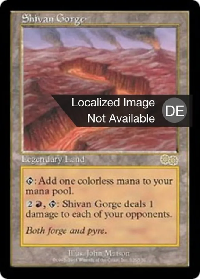 Shivanische Schlucht kaufen - Urza's Saga bei TcG Love
