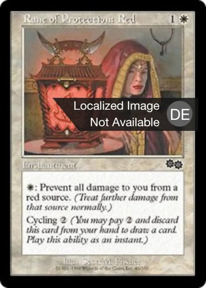 Schutzrune gegen Rot kaufen - Urza's Saga bei TcG Love