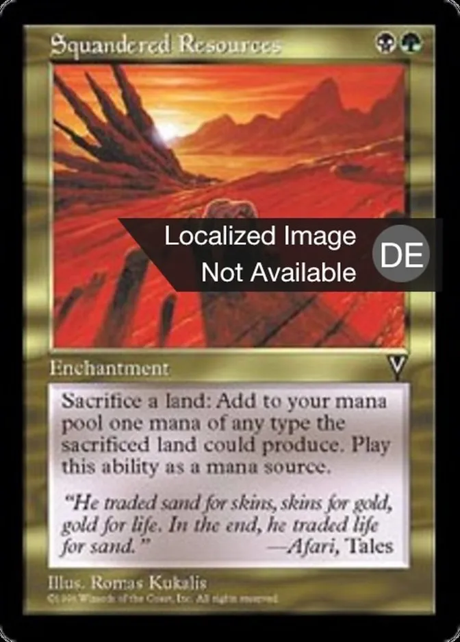 Ausgeplünderte Quellen kaufen - Visions bei TcG Love