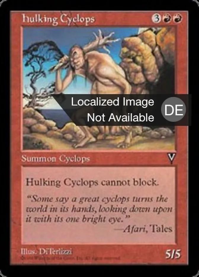 Grobschlächtiger Zyklop kaufen - Visions bei TcG Love