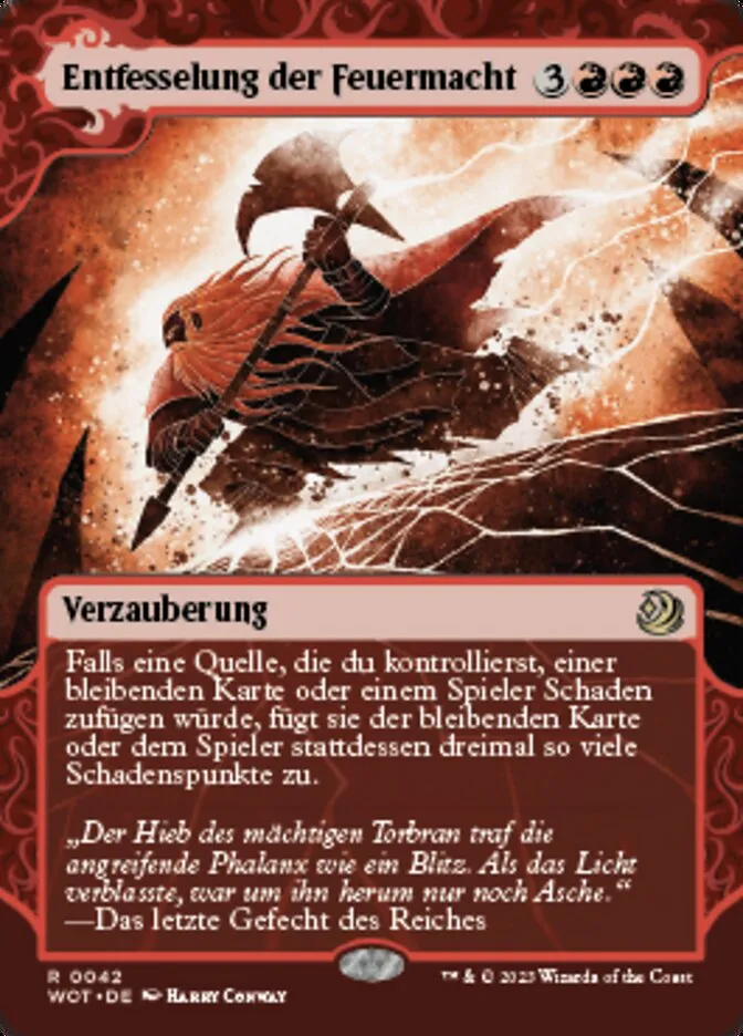 Entfesselung der Feuermacht kaufen - Wilds of Eldraine: Enchanting Tales bei TcG Love