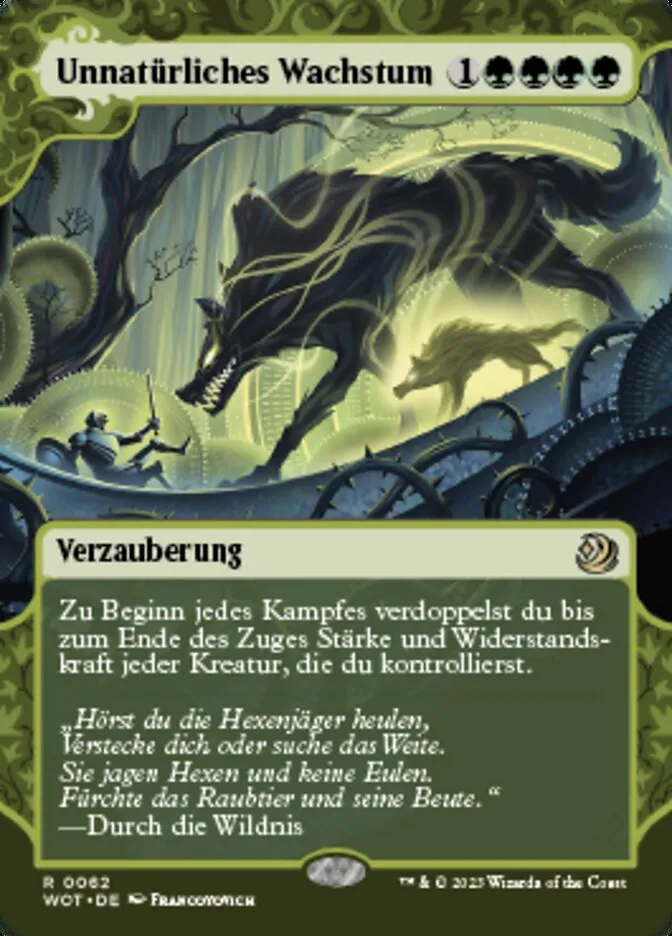 Unnatürliches Wachstum kaufen - Wilds of Eldraine: Enchanting Tales bei TcG Love