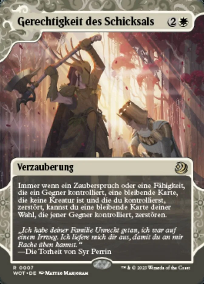 Gerechtigkeit des Schicksals kaufen - Wilds of Eldraine: Enchanting Tales bei TcG Love