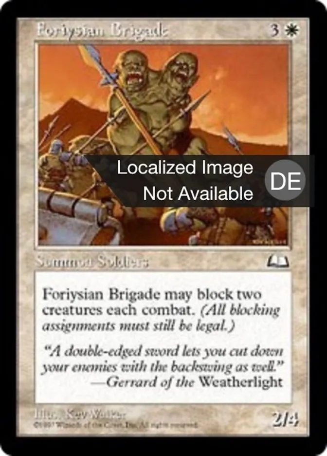 Foriysische Brigade kaufen - Weatherlight bei TcG Love