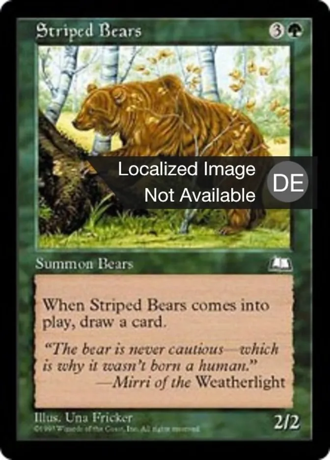 Getigerte Bären kaufen - Weatherlight bei TcG Love
