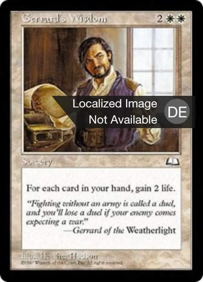 Gerrards Weisheit kaufen - Weatherlight bei TcG Love