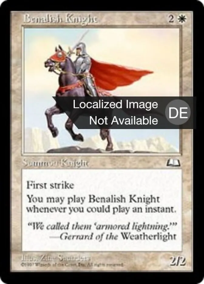Benalischer Ritter kaufen - Weatherlight bei TcG Love