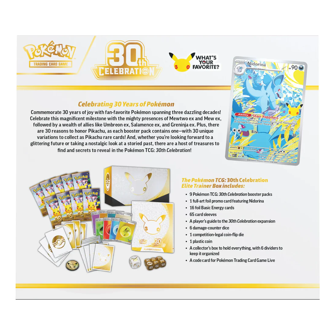 Pokémon 30th Celebration Elite Trainer Box (English) – Bild 2