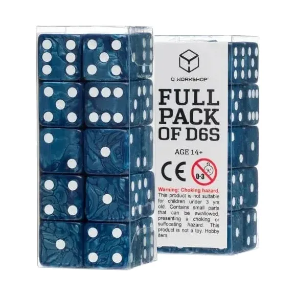 Q-Workshop – Dice Set (20) – Cobalt